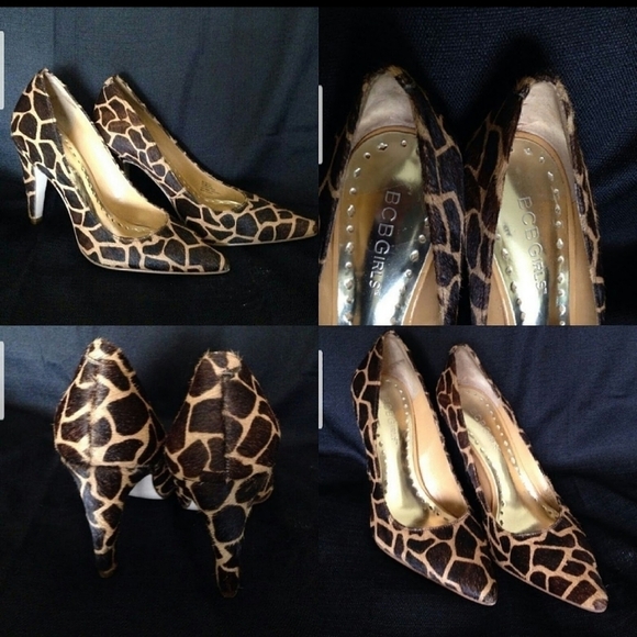 BCB GIRLS CALF HAIR PUMPS SHOES HEELS SIZE 5.5 - Picture 4 of 8